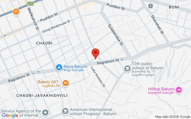 Карта расположения