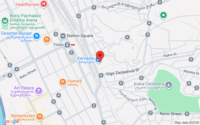 Карта расположения