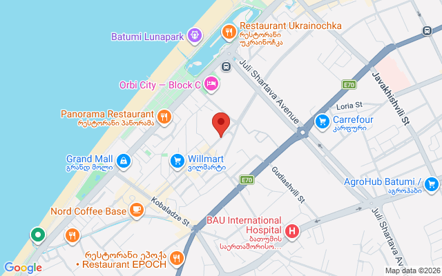 Карта расположения