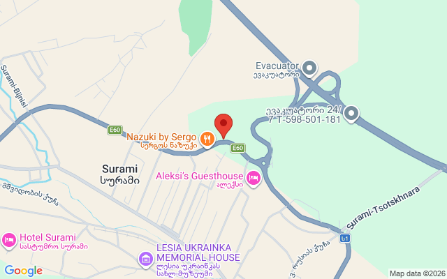 Карта расположения