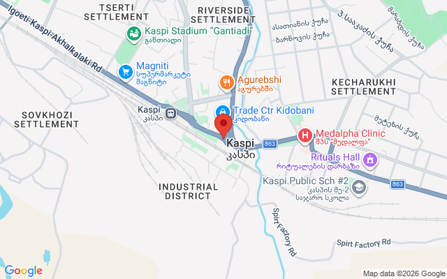 Карта расположения