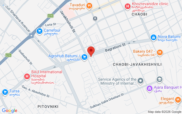 Карта расположения
