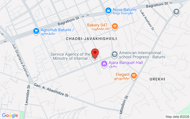 Карта расположения