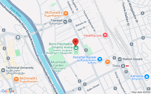Карта расположения