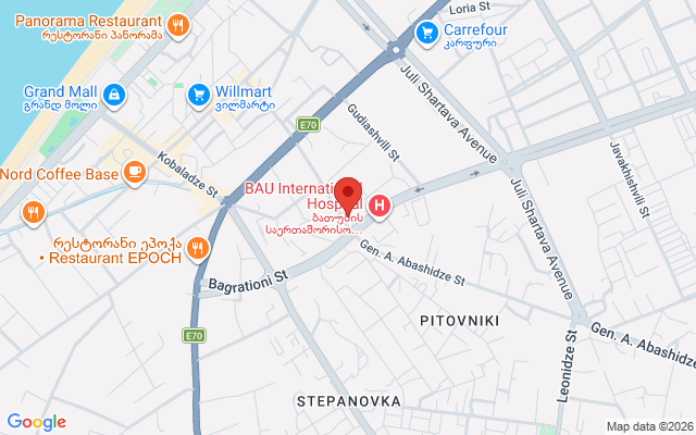 Карта расположения