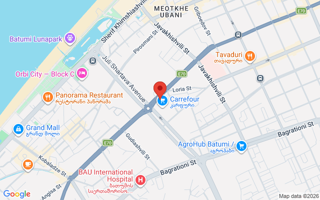 Карта расположения