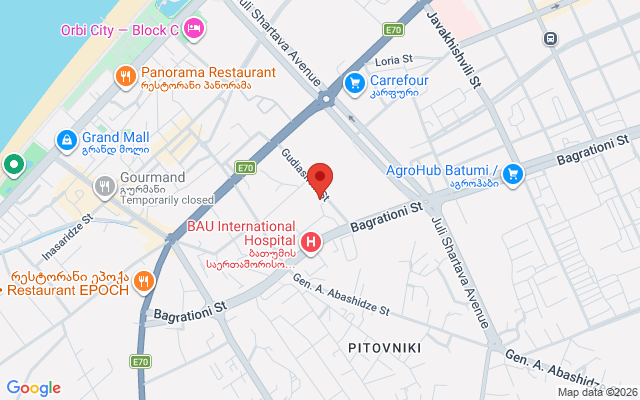 Карта расположения