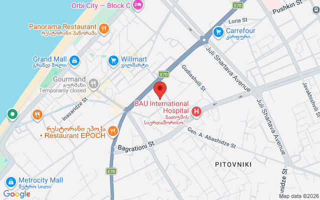 Карта расположения