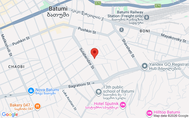 Карта расположения