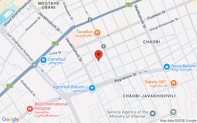 Карта расположения