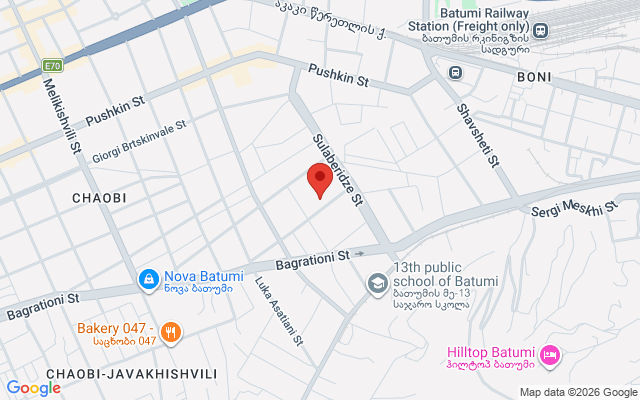 Карта расположения