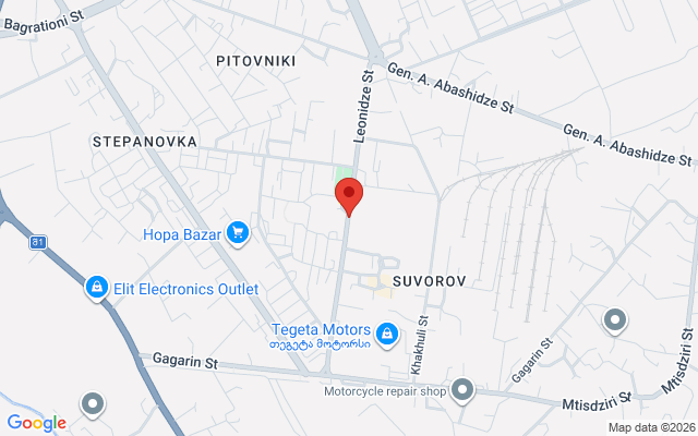 Карта расположения