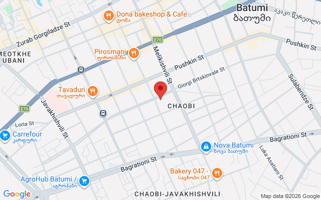 Карта расположения