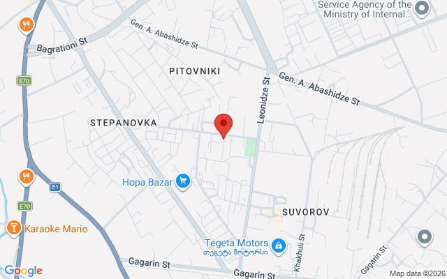 Карта расположения
