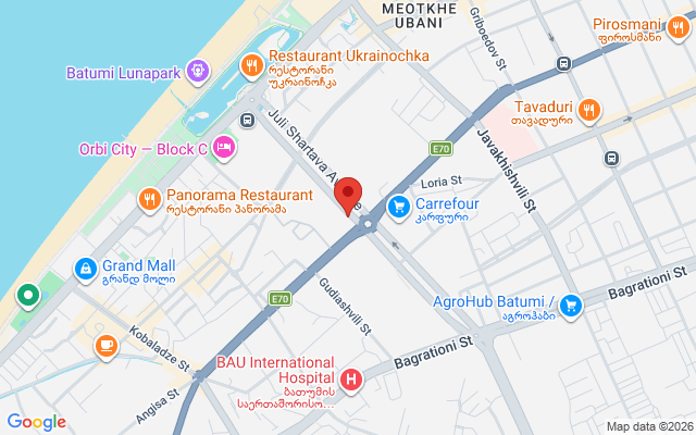 Карта расположения