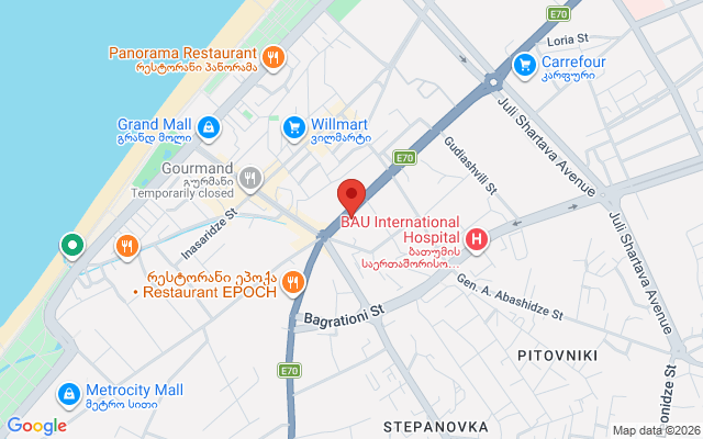 Карта расположения