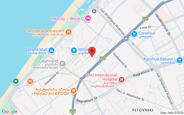 Карта расположения