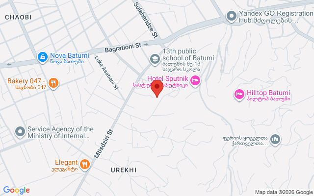 Карта расположения