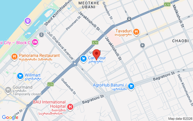 Карта расположения
