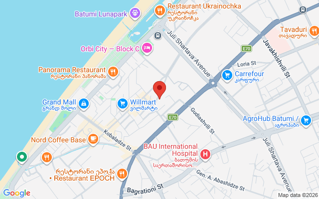 Карта расположения