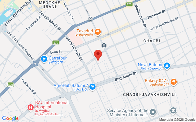Карта расположения