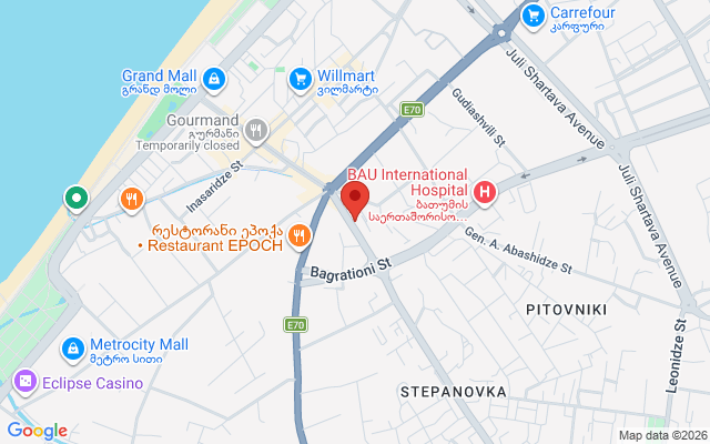 Карта расположения