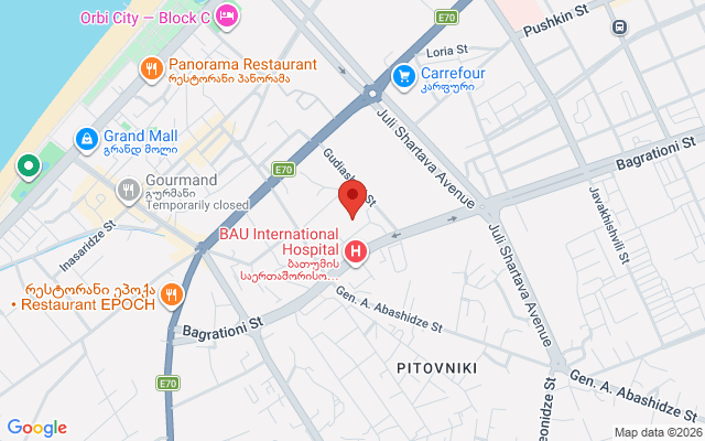 Карта расположения