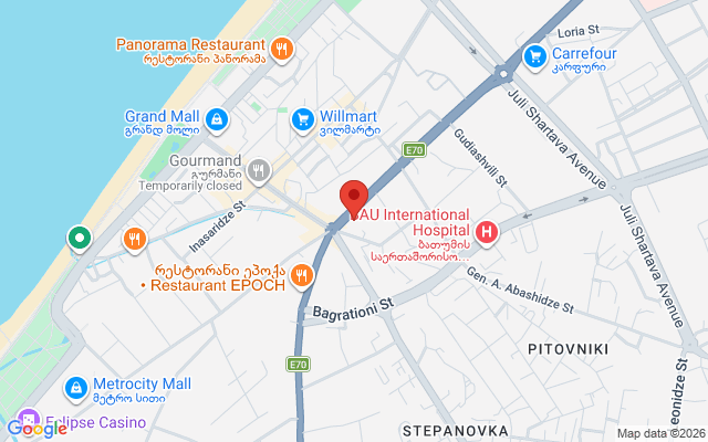 Карта расположения
