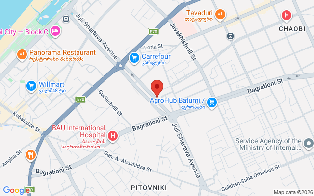 Карта расположения