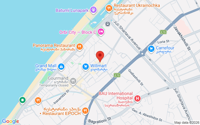 Карта расположения