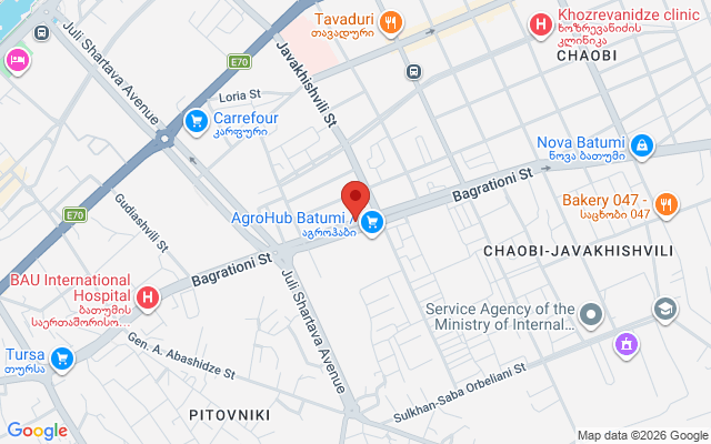 Карта расположения