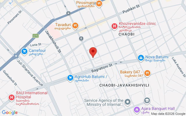 Карта расположения