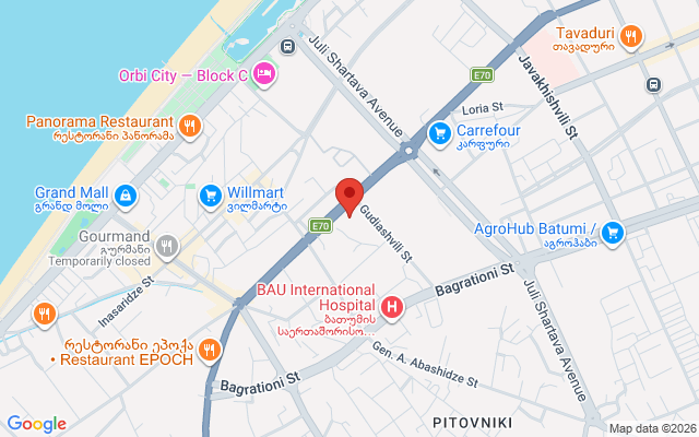 Карта расположения