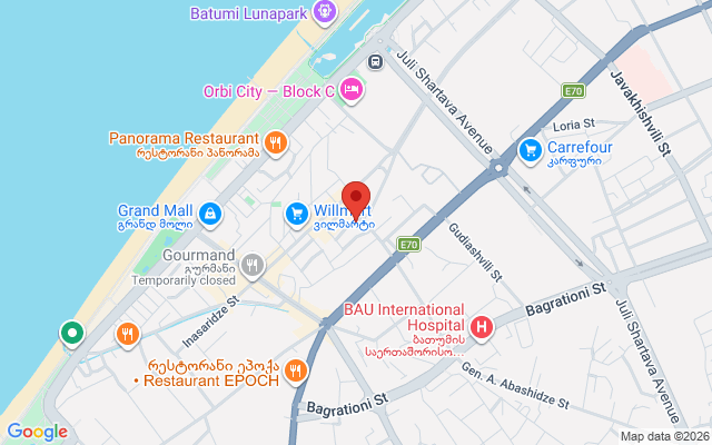 Карта расположения