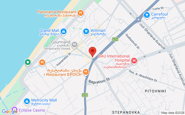 Карта расположения