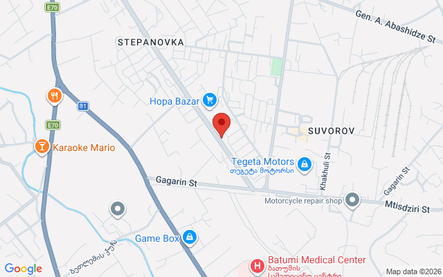 Карта расположения