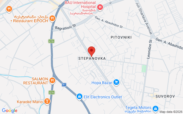 Карта расположения
