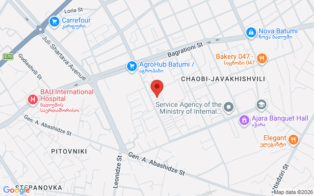 Карта расположения
