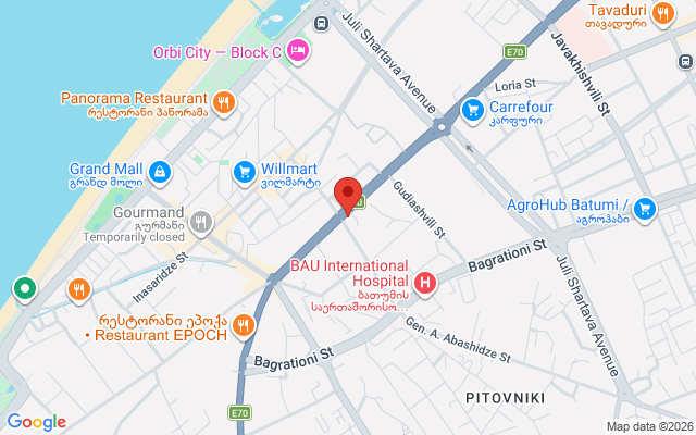 Карта расположения