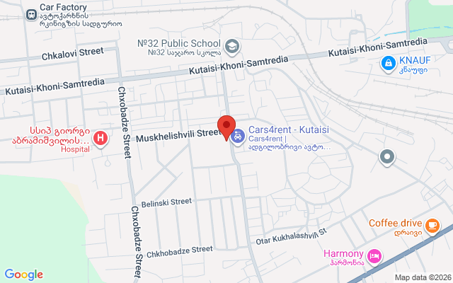 Карта расположения