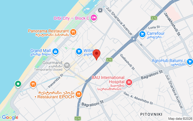 Карта расположения