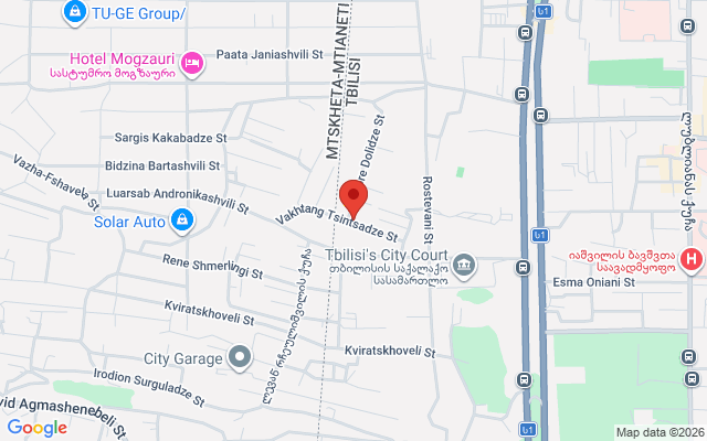 Карта расположения