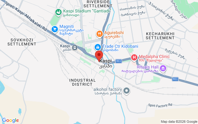 Карта расположения