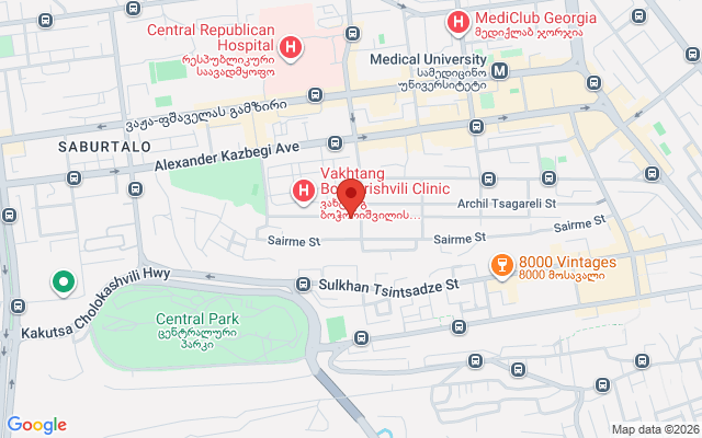 Карта расположения