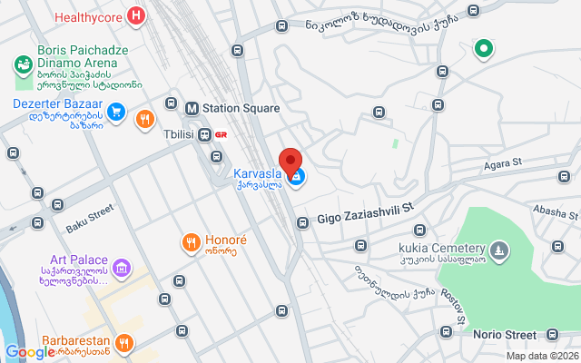 Карта расположения
