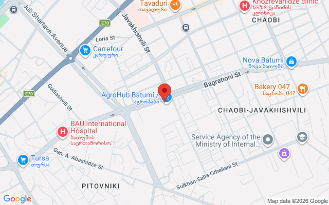 Карта расположения